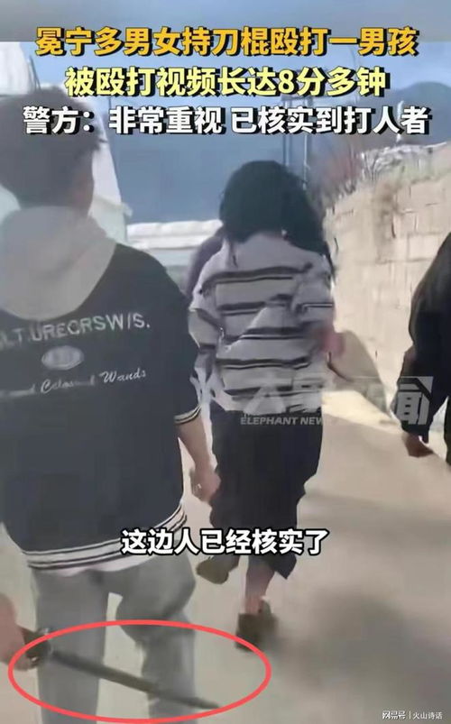(男孩被围殴视频)男孩遭多名持棍围殴，警方通报受害情况引发社会关注